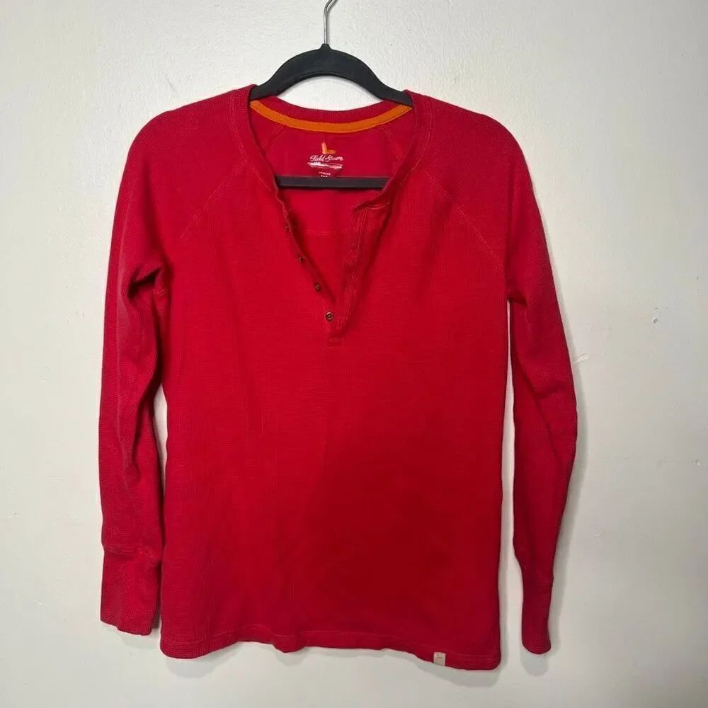 Field & Stream Hot Pink Waffle Knit Longsleeve Shirt Sz Small